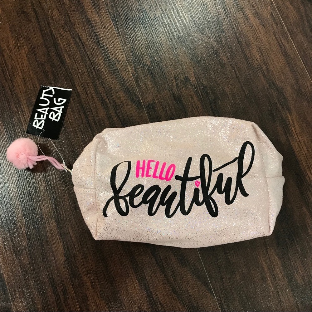 "Hello Beautiful" Makeup Bag
